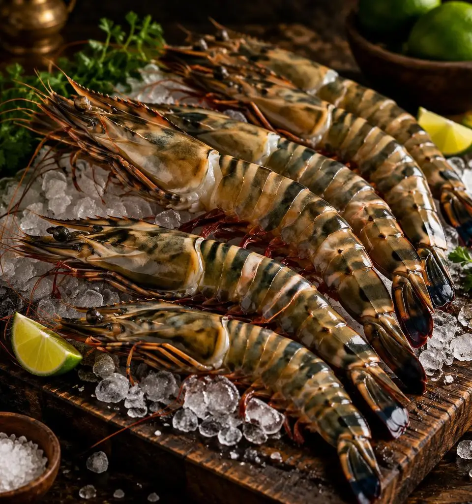 Giant Raw Crevettes