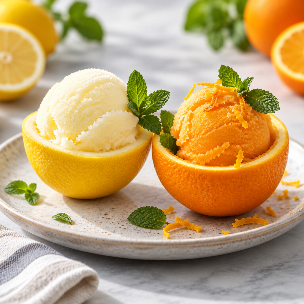 Orange & Lemon Sorbet