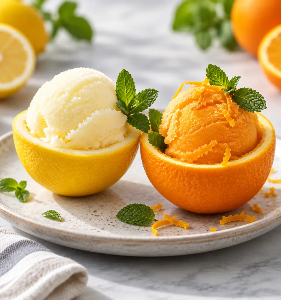 Orange & Lemon Sorbet