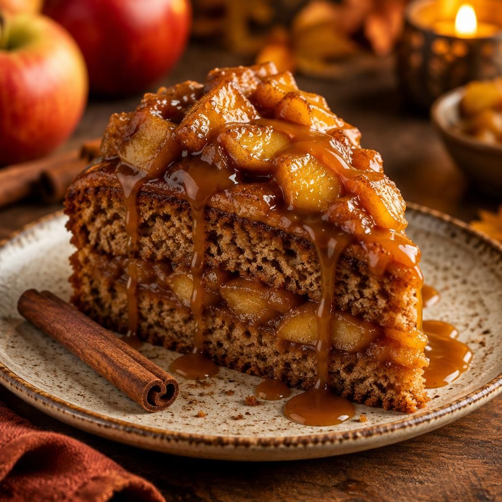 Toffee Apple & Cinnamon Cake